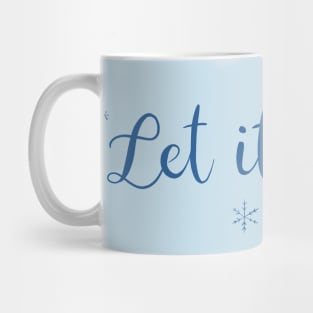 Let it Snow Dark Print Mug